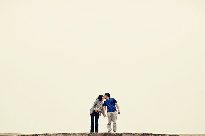 modern engagement session in san francisco