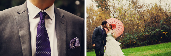 Beautiful umbrella with the couple on their wedding day by the best Napa wedding photographer