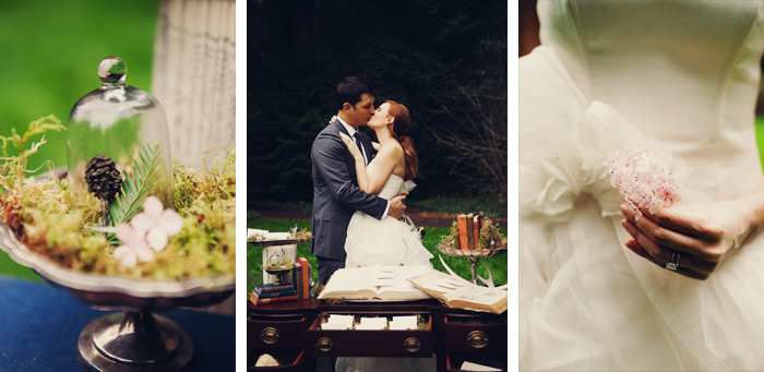 More whimsical forest theme photos by Napa wedding photographer, Tinywater Photography