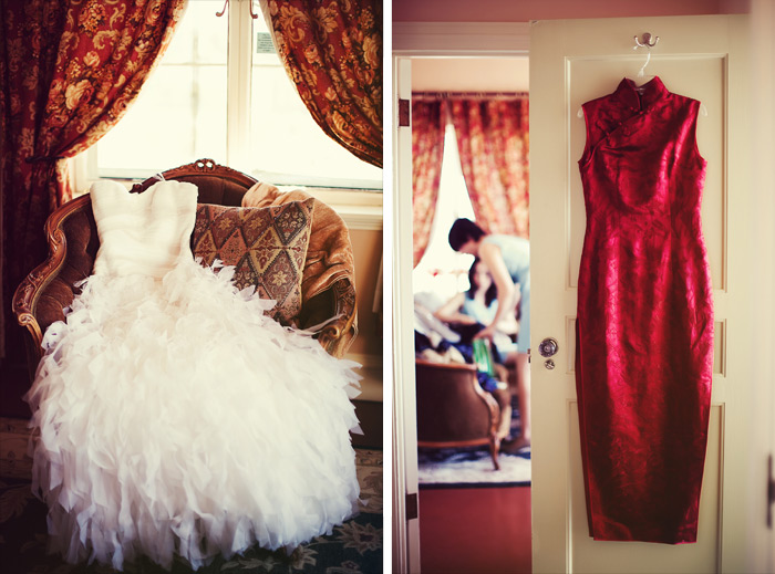 Wedding dresses by San Francisco wedding photographer