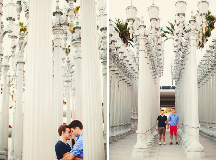 Los Angeles engagement photos at LACMA by Los Angeles engagement photographer, Tinywater Photography