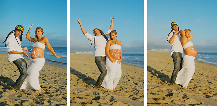 silly maternity session