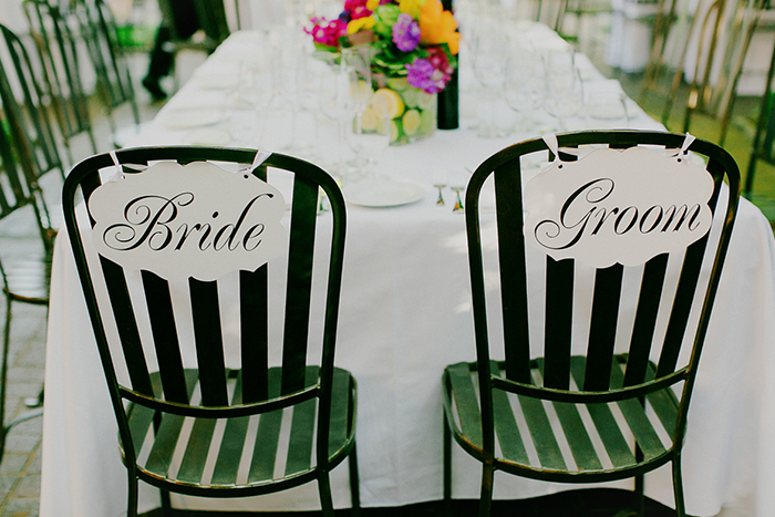 bride and groom chair detail  I milou + olin photography