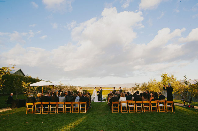 napa outdoor wedding ceremony
