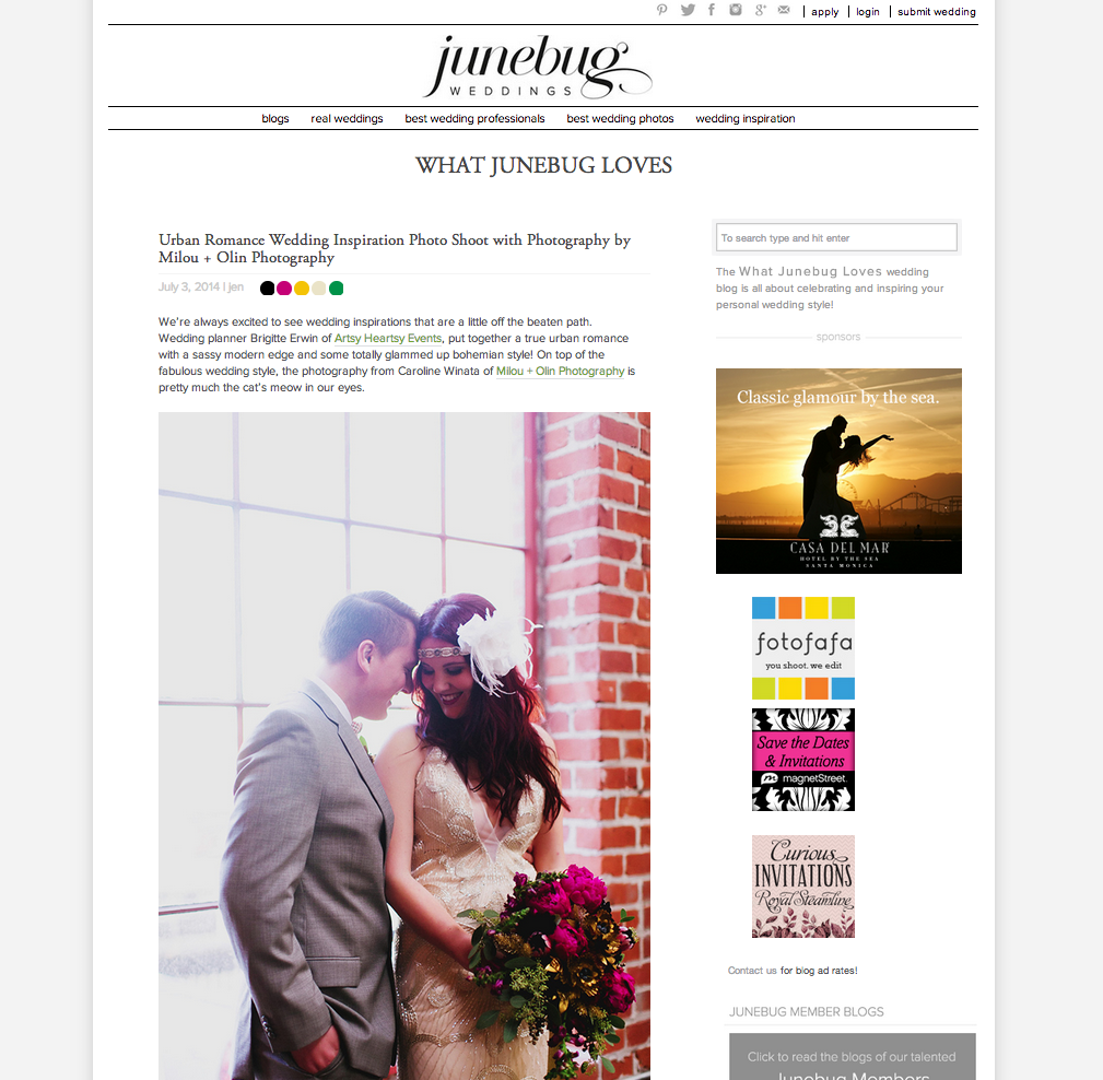 Deco Romance Wedding Inspiration
