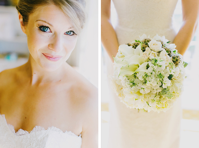 classic bridal beauty details
