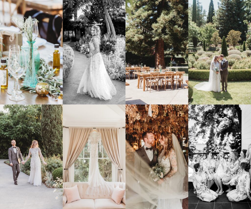 Sacramento Wedding Photographer features woman in white long sleeve lace wedding dress